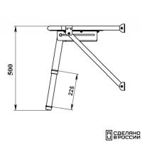Платформа кормовая с трапом 2 ступени черные 040202BT от прозводителя Техномарин