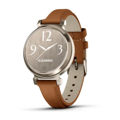 Garmin Lily 2 Classic - Lily 2 Classic | Cream Gold with Tan Leather Band