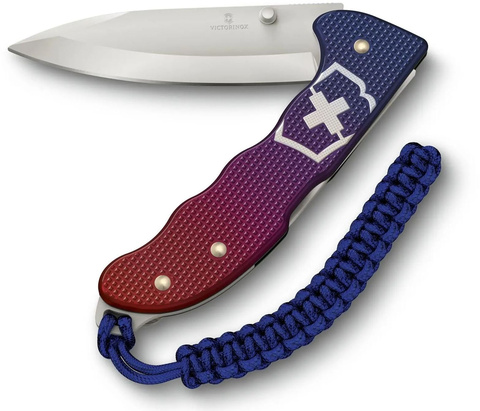Нож Victorinox Evoke Alox, 136 мм, 4 функции, синий/красный подар.коробка 0.9415.D221 от прозводителя Victorinox