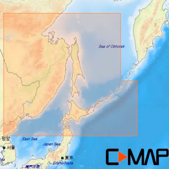 Карта глубин C-Map — Японское и Охотское море Дальний Восток RS-Y207 от прозводителя C-MAP