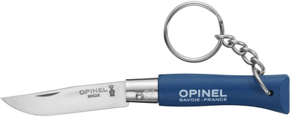 Нож-брелок Opinel №4, нержавеющая сталь, синий, 002053 002053 от прозводителя Opinel