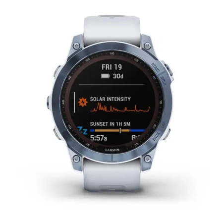 Garmin Fenix 7x - 51 мм SOLAR | SAPPHIRE | Titanium with Chestnut Leather Band