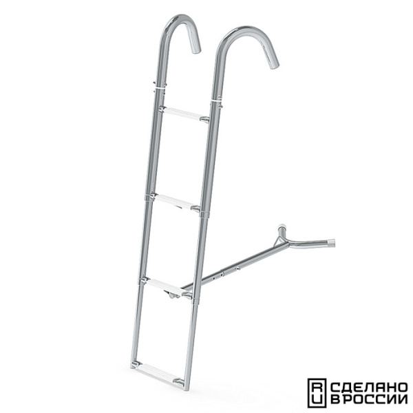 Трап телескопический носовой, 4 белых ступени (ширина 260 мм.) 040107WT от прозводителя Техномарин