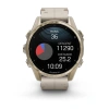 Garmin Fenix 8 - 43 мм AMOLED | Sapphire | Soft Gold with Limestone Leather Band