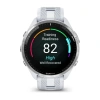 Garmin Forerunner 965 - | Titanium Bezel with Whitestone Case and Whitestone/Powder Grey Silicone Band
