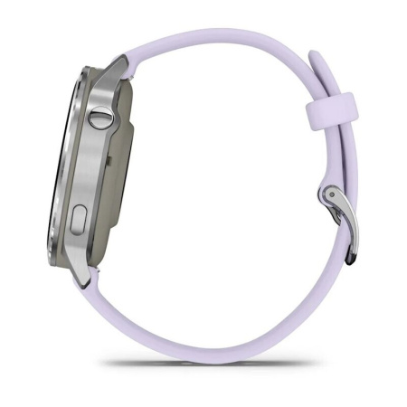 Garmin Venu 4 - 41 мм | Silver with Periwinkle Silicone Band