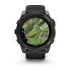 Garmin Fenix 8 - 51 мм AMOLED | Carbon grey DLC with Black/pebble grey silicone band