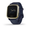 Garmin Venu Sq - Music Edition | Light Gold Aluminium Bezel with Navy Case and Silicone Band