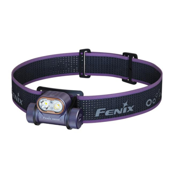 Фонарь Fenix налобный HM55R пурпурный 1200 люмен HM55Rpu от прозводителя Fenix