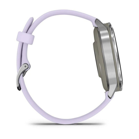Garmin Venu 4 - 41 мм | Silver with Periwinkle Silicone Band