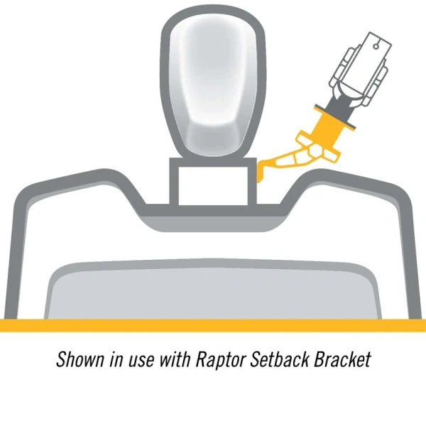 Raptor Jack Plate Adapter Bracket - Port, 8" Setback, 6" Rise, White 1810387 от прозводителя Minn Kota