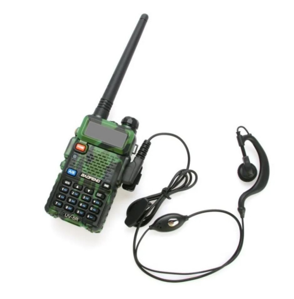 Радиостанция Baofeng UV-5R 8W камуфляж Портативная радиостанция VHF/UHF (136-174 МГц; 400-520 МГц) UV-5R8WCAMO от прозводителя Baofeng