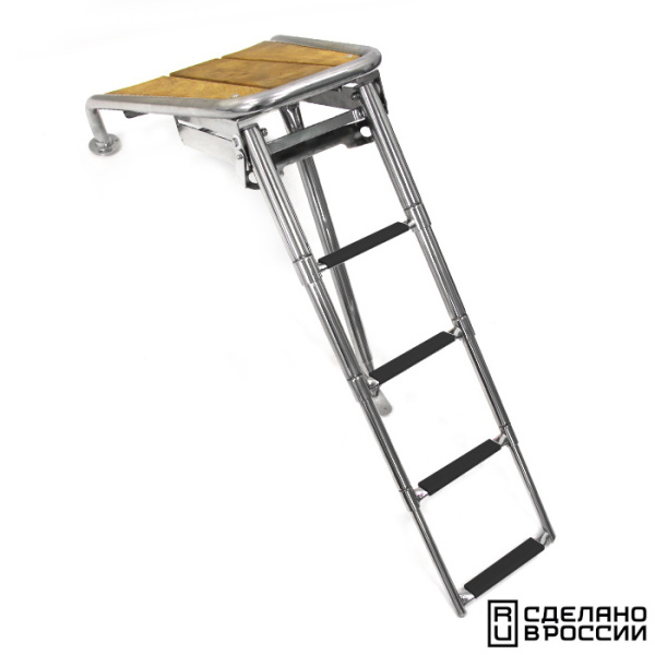 Платформа носовая с трапом 4 ступени черные 040246BT от прозводителя Техномарин