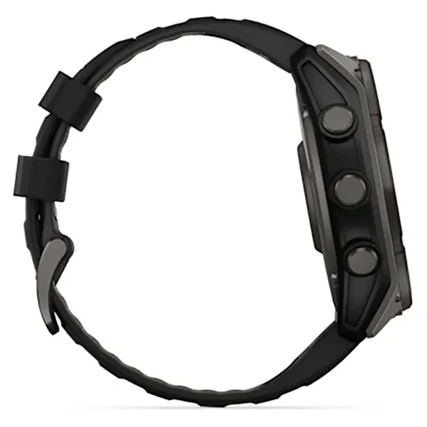 GARMIN FENIX 8 - 51 MM. SOLAR. SAPPHIRE CARBON GRAY DLC TITANIUM WITH BLACK/PEBBLE GRAY SILICONE 010-02907-70 010-02907-70 от прозводителя Garmin