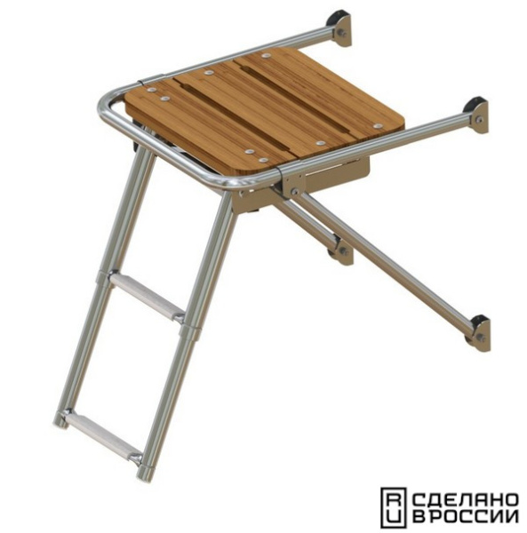 Платформа кормовая с трапом 2 ступени серые 040202GT от прозводителя Техномарин