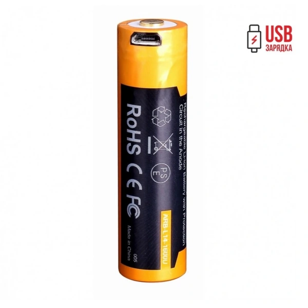 Аккумулятор Fenix AA (14500) 1.5v 1600U mAh c USB ARB-L14-1600U от прозводителя Fenix