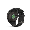 Garmin Fenix 8 - 47 мм SOLAR | SAPPHIRE | Carbon grey DLC titanium with Black/pebble grey silicone band