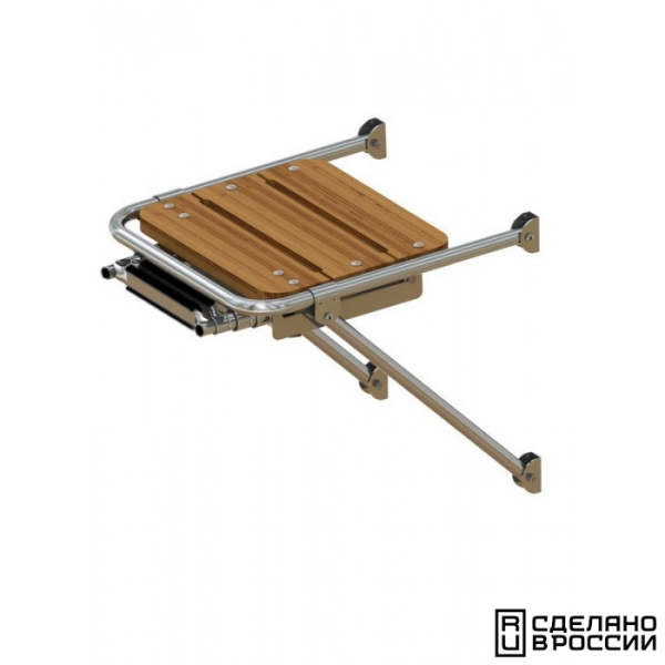 Платформа кормовая с трапом 2 ступени черные 040202BT от прозводителя Техномарин