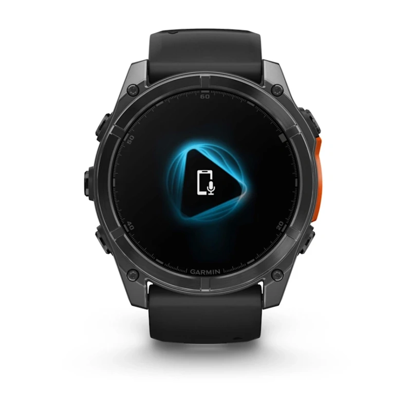 Garmin Fenix 8 - 51 мм AMOLED | Slate grey with Black silicone band