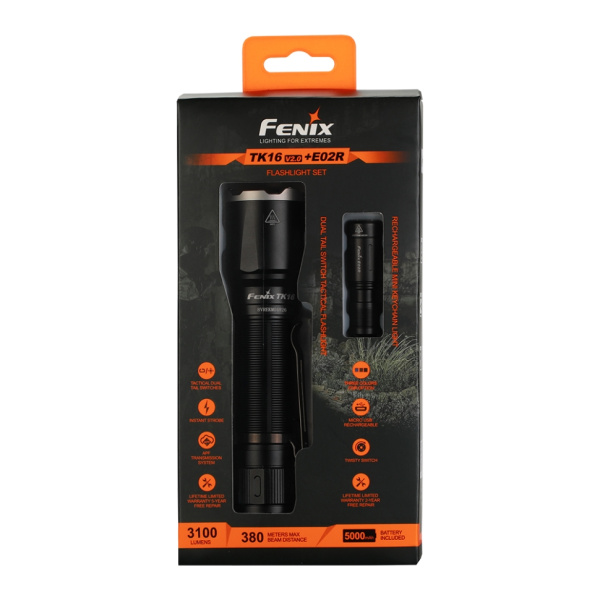 Фонарь Fenix тактический TK16V20 +E02R TK16V20E02R от прозводителя Fenix