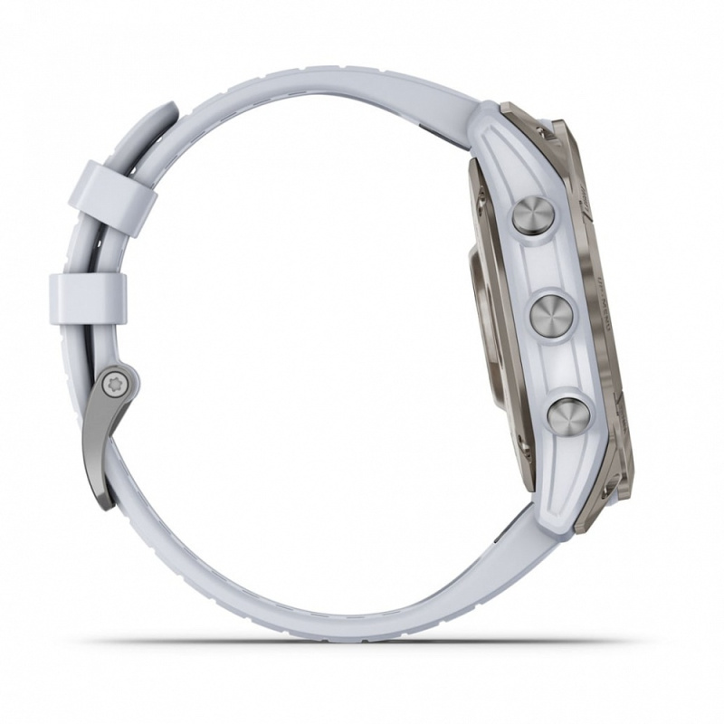 Garmin Epix Pro (Gen 2) - 51 мм SAPPHIRE | Titanium with Whitestone Band