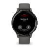 Garmin Venu 3s - 41 мм | Slate stainless steel bezel with pebble grey case and silicone band