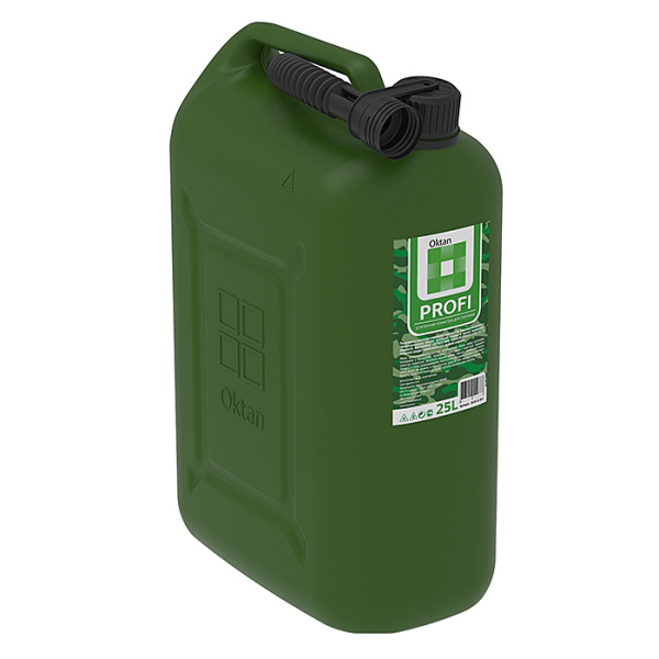 Канистра для бензина 25л с заливным устройством PROFI 25.01.01.00-2 от прозводителя Oktan