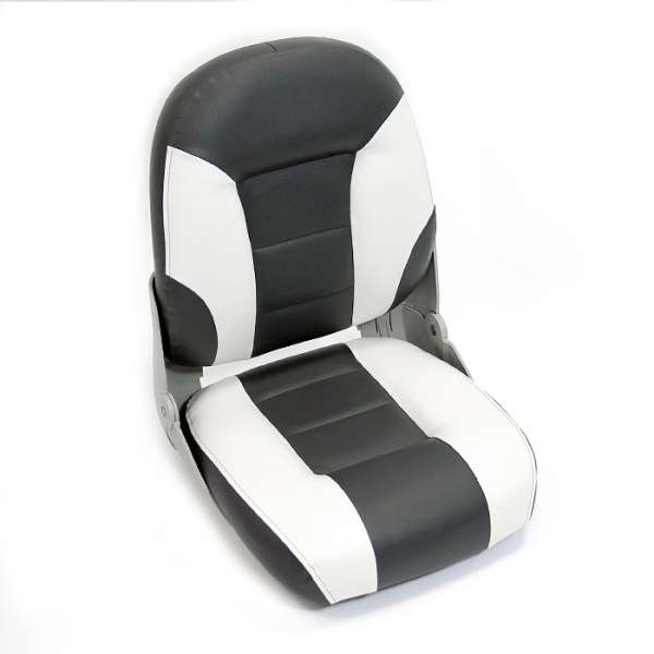 Сиденье мягкое складное Cruistyle III High Back Boat Seat, бело-серое 75131WC от прозводителя Newstarmarine