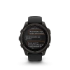Garmin Fenix 8 - 47 мм SOLAR | SAPPHIRE | Carbon grey DLC titanium with Black/pebble grey silicone band